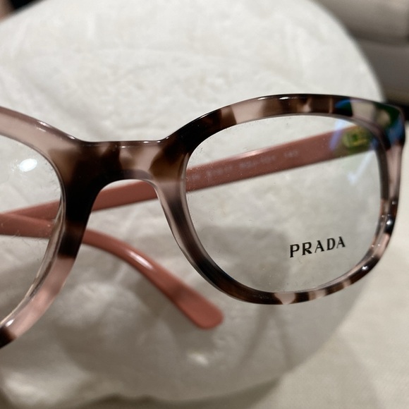 PRADA eye 👁️ glasses 👓 brown pink made in Italy VPR 13 V 51 17 ROJ 101 140 - Picture 14 of 16